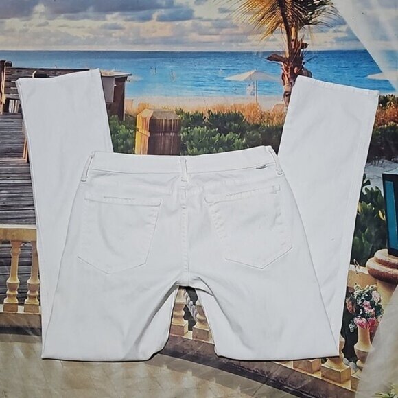 Mother White Glass Slipper Rascal Jeans Size 30 - Picture 9 of 10